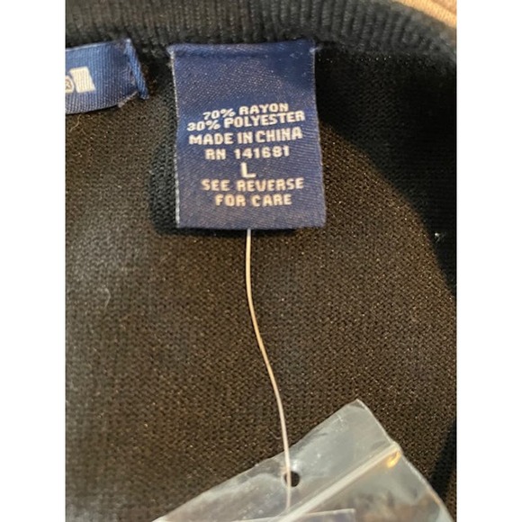 Architect Size Large Cardigan Sweater Button-Up‎ Long Sleeve Black NWT - Picture 4 of 5